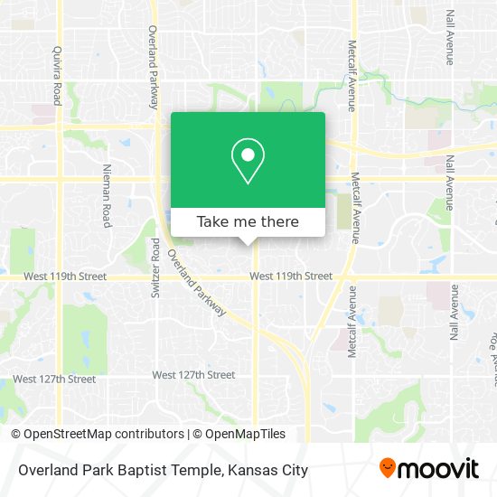 Mapa de Overland Park Baptist Temple