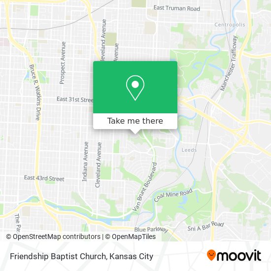 Friendship Baptist Church map