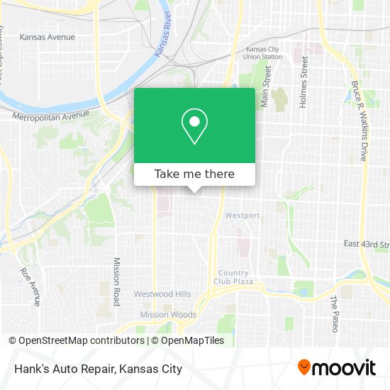 Hank's Auto Repair map