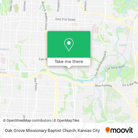 Oak Grove Missionary Baptist Church map