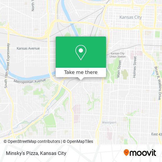 Minsky's Pizza map