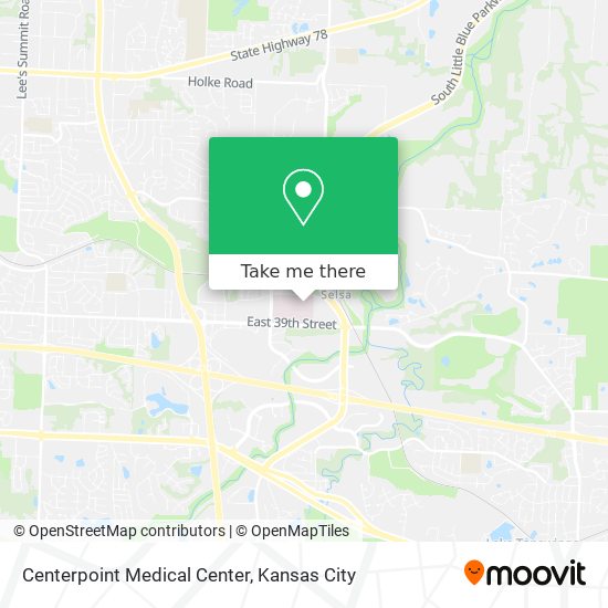 Mapa de Centerpoint Medical Center