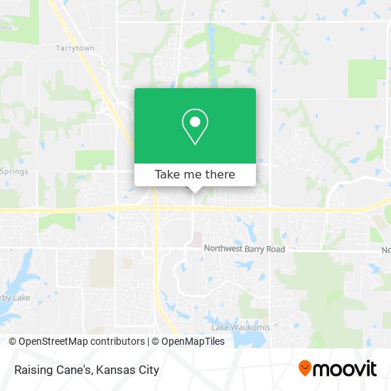 Mapa de Raising Cane's