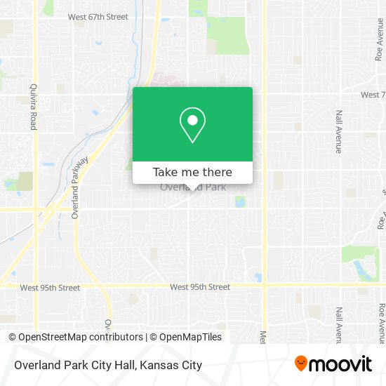 Overland Park City Hall map