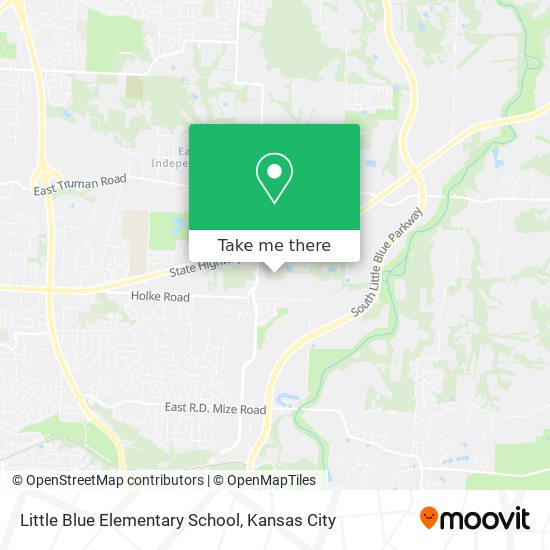 Mapa de Little Blue Elementary School