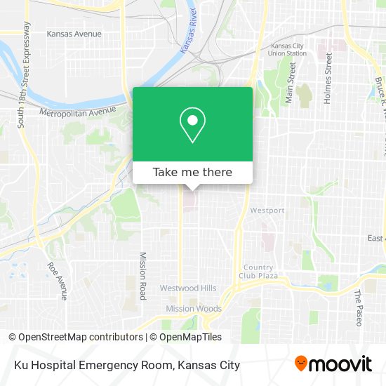 Ku Hospital Emergency Room map