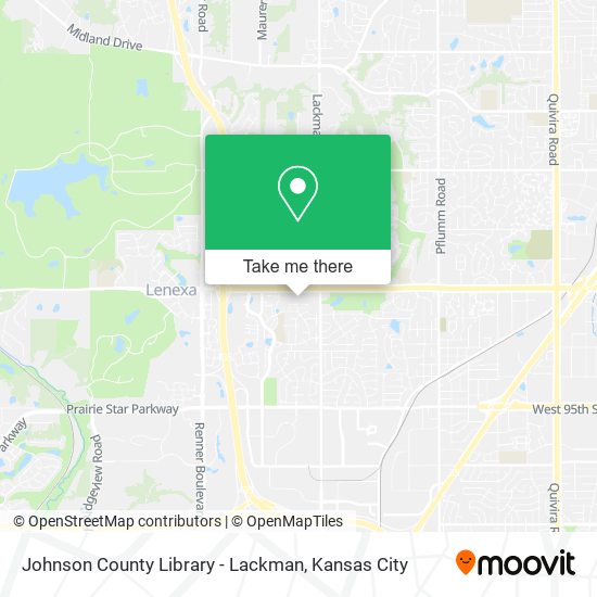 Johnson County Library - Lackman map