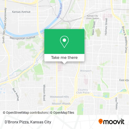 D'Bronx Pizza map