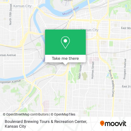 Mapa de Boulevard Brewing Tours & Recreation Center