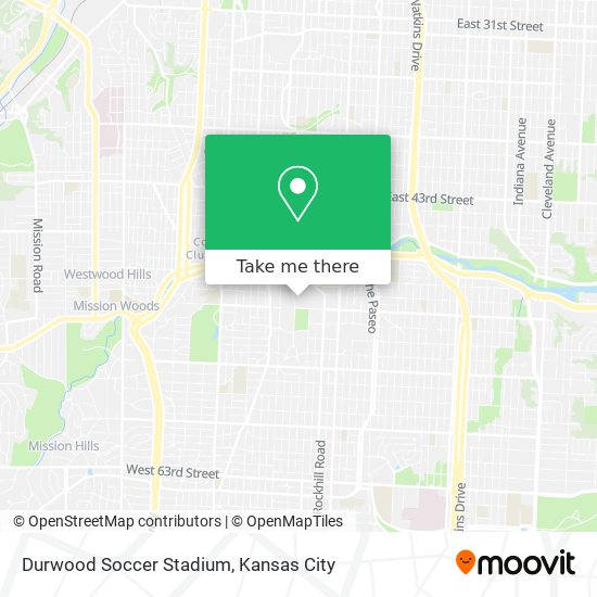 Durwood Soccer Stadium map