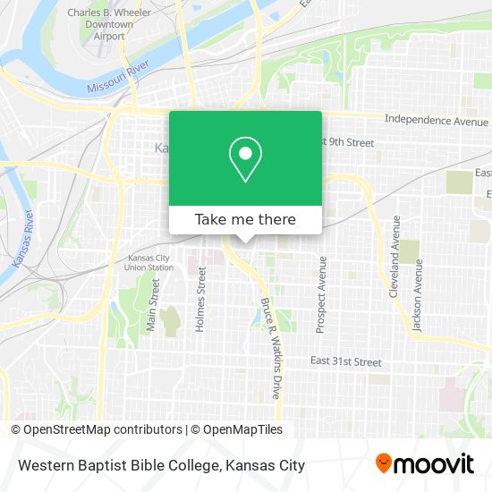 Western Baptist Bible College map