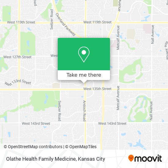 Olathe Health Family Medicine map