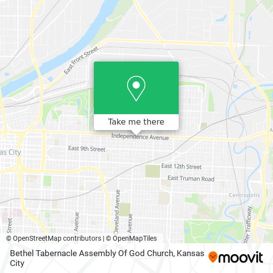 Mapa de Bethel Tabernacle Assembly Of God Church