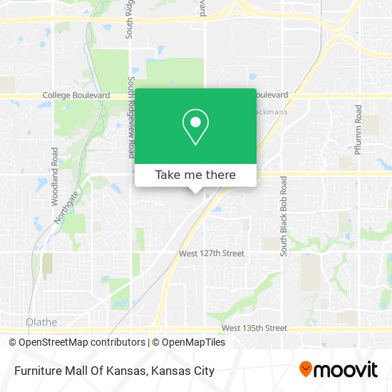 Furniture Mall Of Kansas map