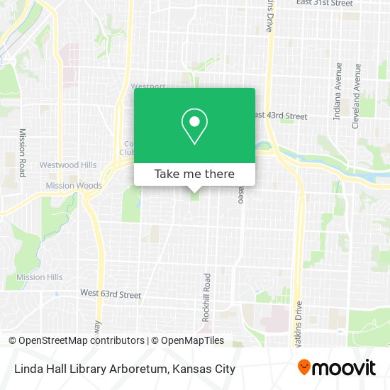 Mapa de Linda Hall Library Arboretum