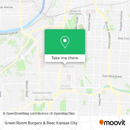 Green Room Burgers & Beer map