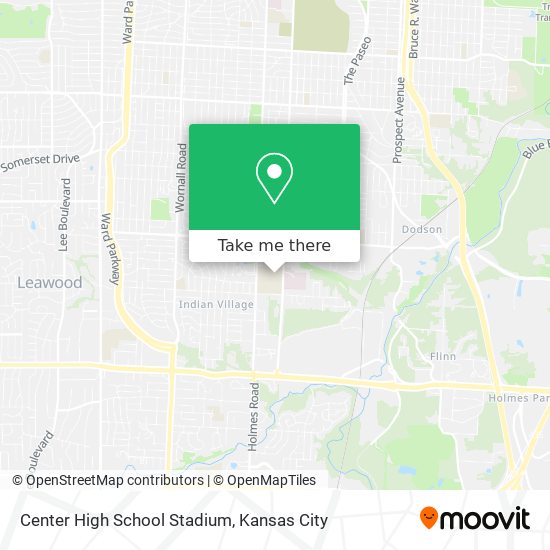 Center High School Stadium map