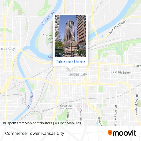 Commerce Tower map