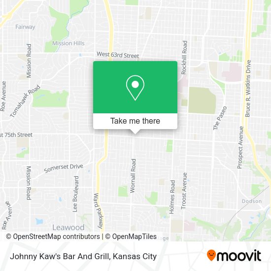 Mapa de Johnny Kaw's Bar And Grill