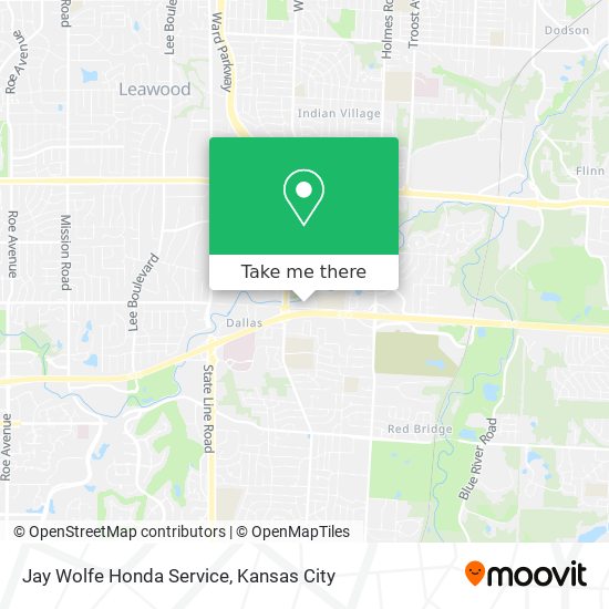 Jay Wolfe Honda Service map