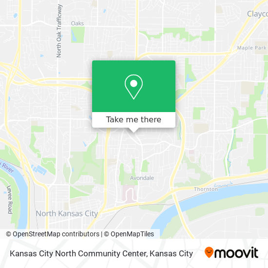 Kansas City North Community Center map