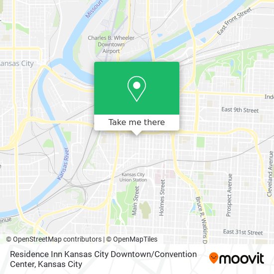 Residence Inn Kansas City Downtown / Convention Center map