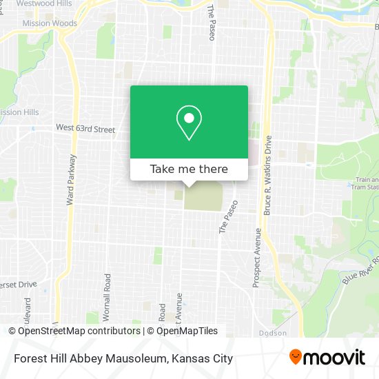 Forest Hill Abbey Mausoleum map