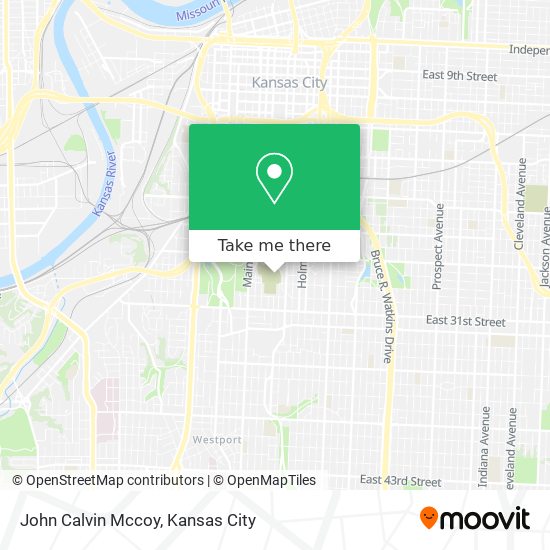 John Calvin Mccoy map