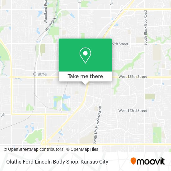 Olathe Ford Lincoln Body Shop map