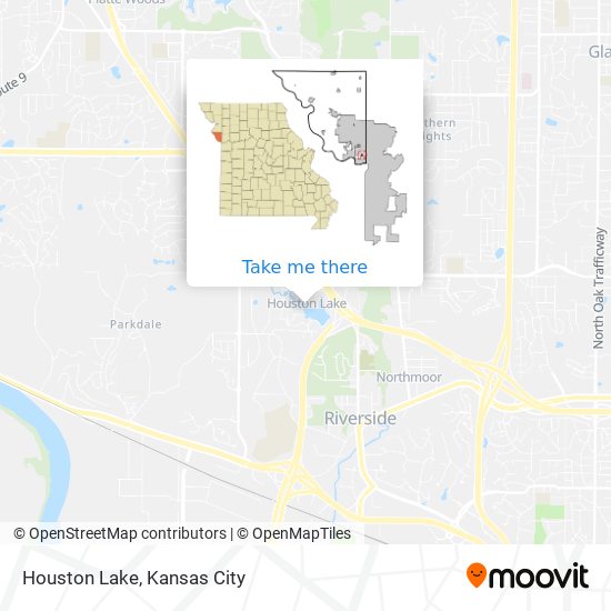 Houston Lake map