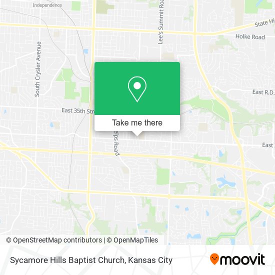 Sycamore Hills Baptist Church map