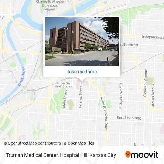 Truman Medical Center, Hospital Hill map