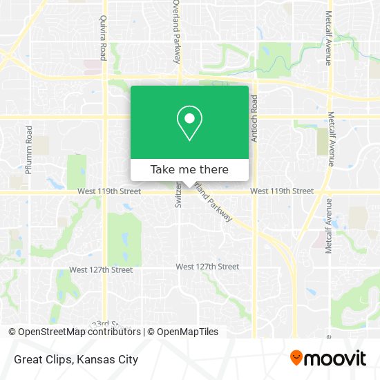 Great Clips map