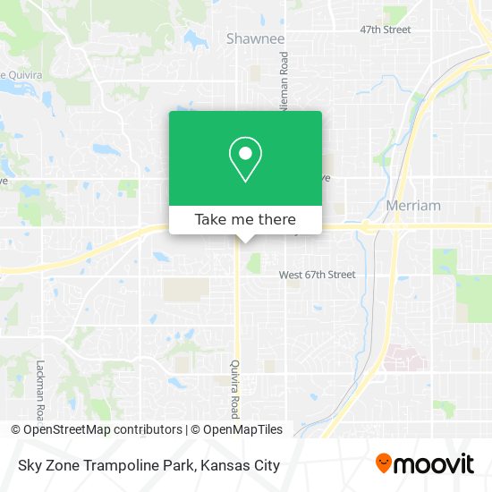 Mapa de Sky Zone Trampoline Park