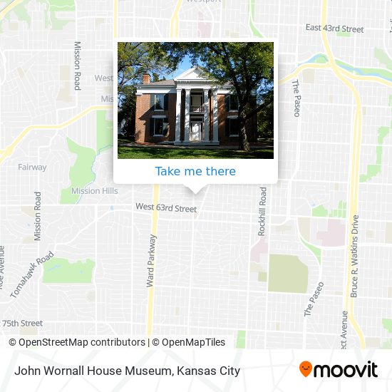 John Wornall House Museum map