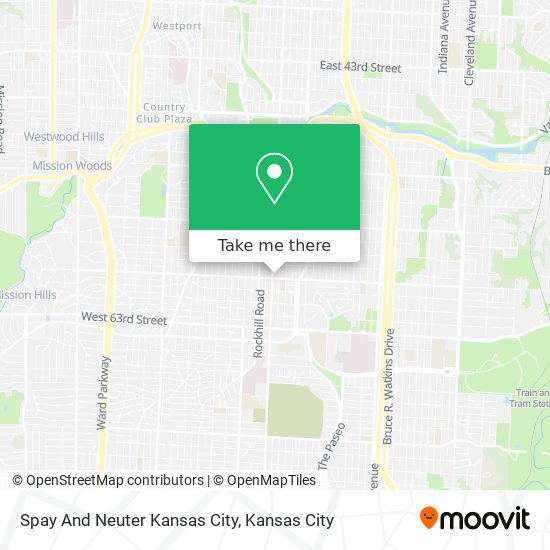 Spay And Neuter Kansas City map