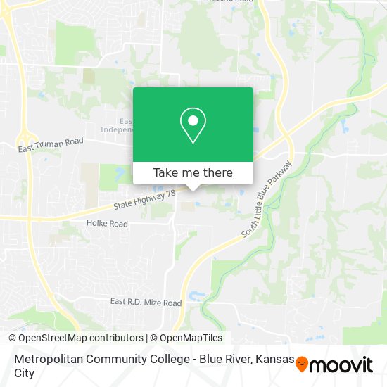 Metropolitan Community College - Blue River map