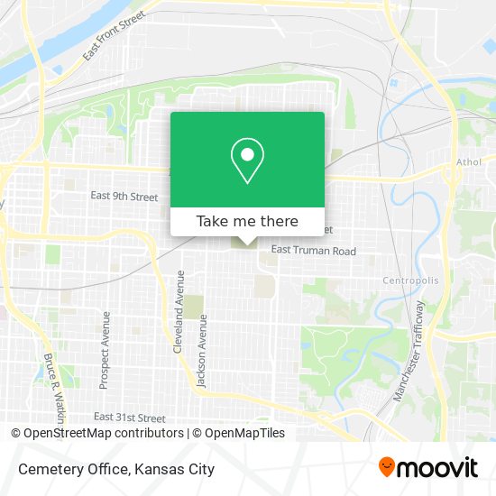 Cemetery Office map