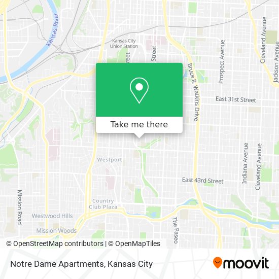 Notre Dame Apartments map