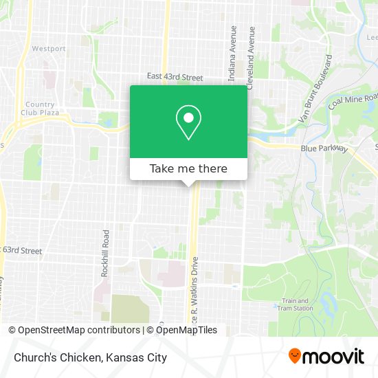 Mapa de Church's Chicken