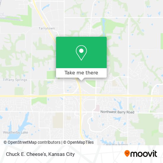 Chuck E. Cheese's map