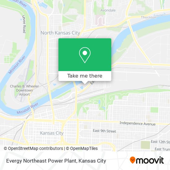 Evergy Northeast Power Plant map