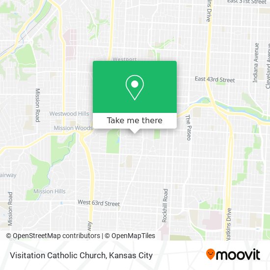 Visitation Catholic Church map