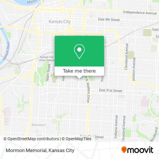 Mormon Memorial map