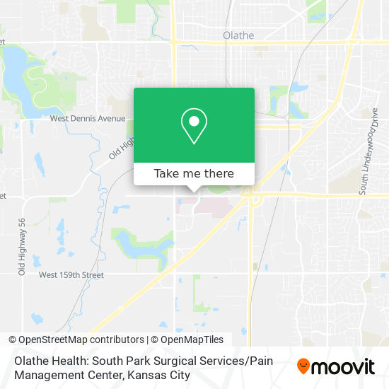Olathe Health: South Park Surgical Services / Pain Management Center map