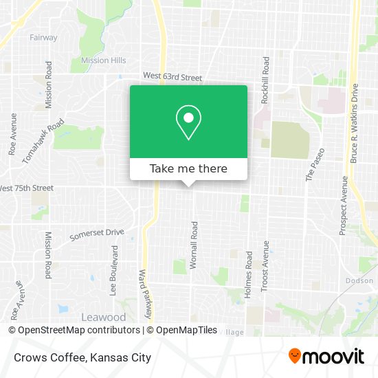 Mapa de Crows Coffee