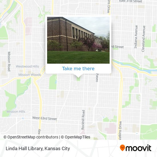 Mapa de Linda Hall Library