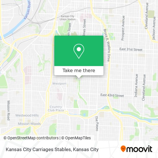 Kansas City Carriages Stables map
