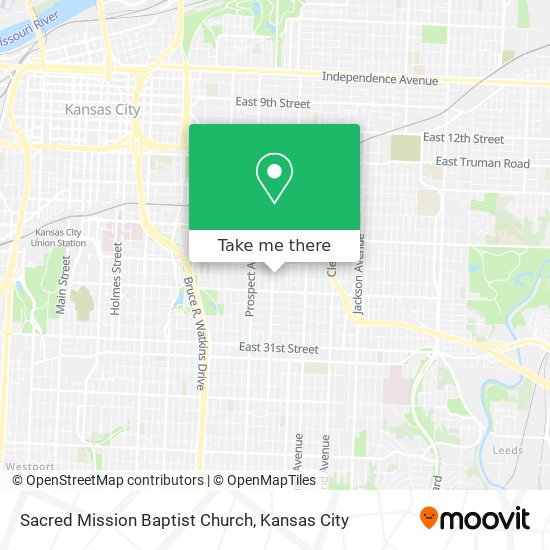 Mapa de Sacred Mission Baptist Church
