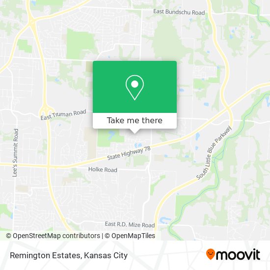 Remington Estates map